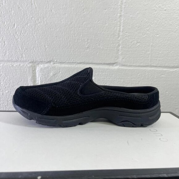 Easy Spirit Hotracings Black Leather Textile Mule Slip On Women's 6.5 US/5 UK - Picture 4 of 10